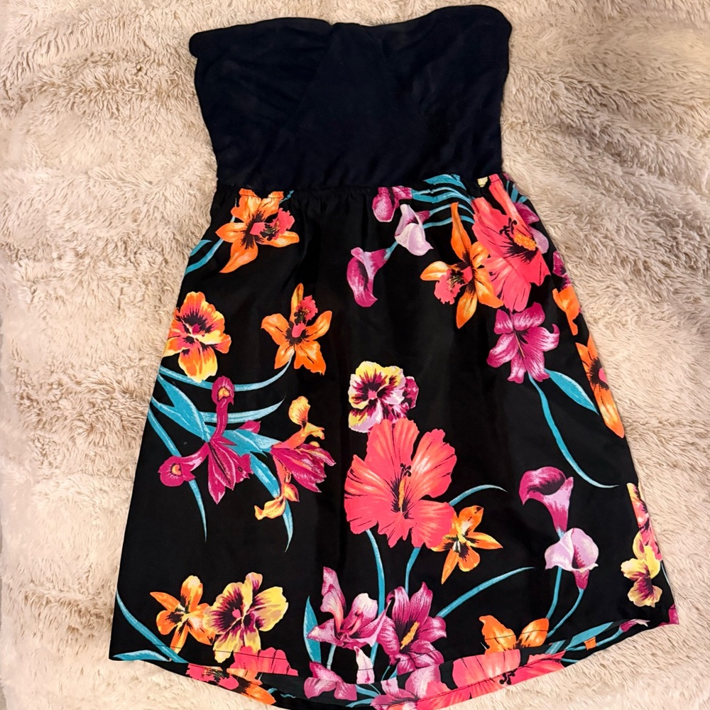 Roxy Floral Black Dress